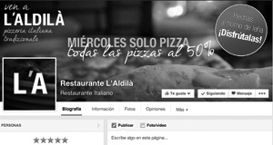 cómo promocionar un restaurante en facebook