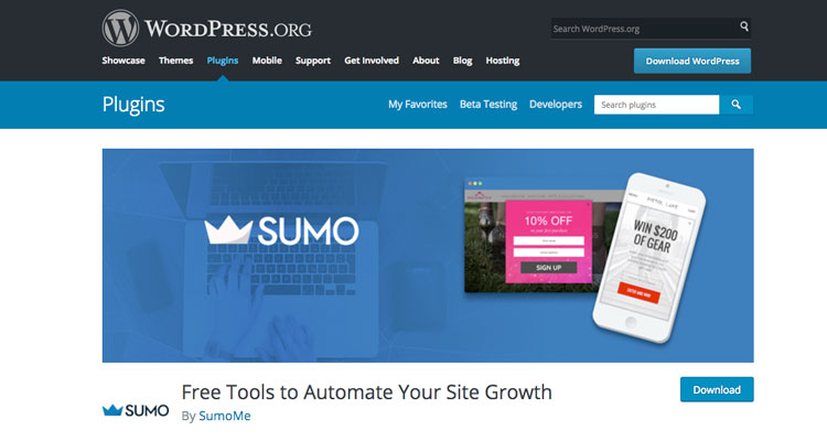 Plugins SEO WordPress sumo
