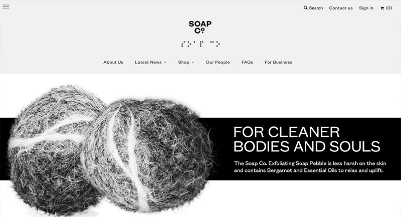 Los mejores diseños en tiendas online soap & co