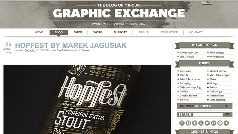10 blogs de diseño The Blog of Mr. Cup – Graphic Exchange