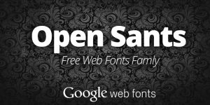 Open Sants Google Fonts
