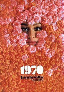 1970 calendario Lambretta Marketing nostálgico