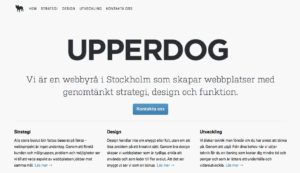 ejemplo del color blanco en la web upperdog