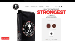 Los mejores diseños en e-commerce deathwishcoffee
